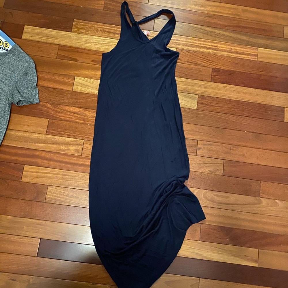 Navy maxi dress